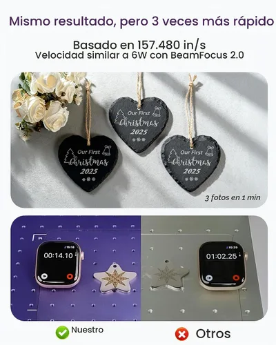 Vista 5 de WECREAT Grabador láser portátil Lumos, IR de 3 W y diodo de 10 W, 157.480 Básico