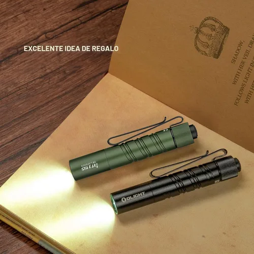 Vista 8 de OLIGHT I3T 2 EOS - Linterna de bolsillo EDC, 200 lúmenes, luz de mano compacta y brillante, doble salida, interruptor en la cola con batería AAA