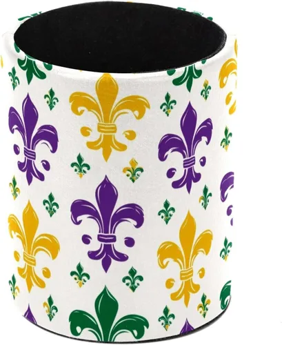 Vista 21 de Taza de PVC para escritorio, taza de lápiz rosa con mariposas para organizador de bolígrafos de escritorio, soporte para brochas de maquillaje