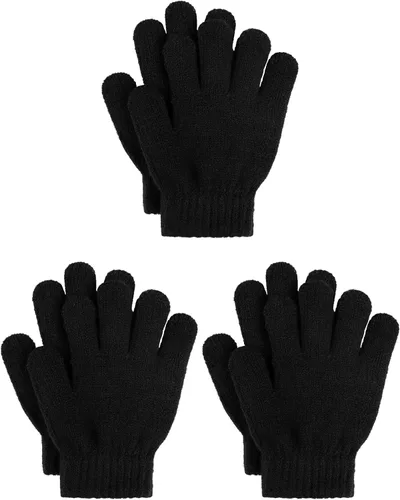 Vista 14 de Cooraby 3 pares de guantes de invierno para niños, gruesos y cálidos