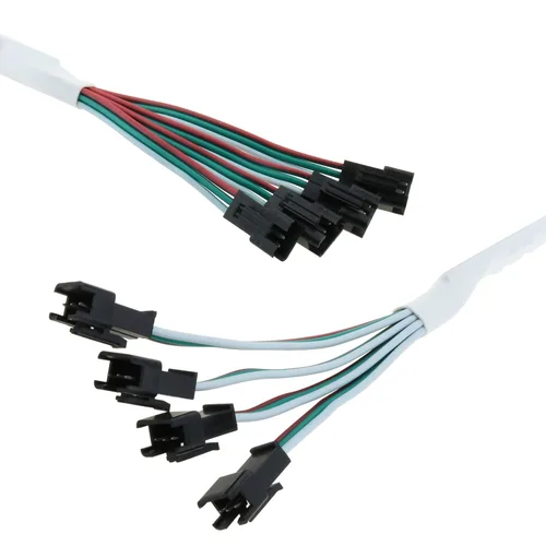 Vista 3 de WS2814 etc 3 pin RGB IC TTL Amplificador DGZZI WS2812B WS2811 16703 SK6812 1 a 4 Soporte 3 pin RGB IC TTL Amplificador para tira LED, cadena de LED
