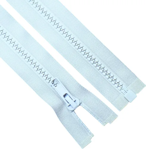 Vista 12 de Sawoake - 2 cremalleras separadoras #5 de 6 pulgadas para coser abrigos, chaqueta con cremallera, cremalleras de plástico moldeado negro a granel