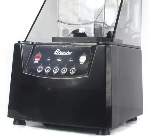 Vista 5 de Máquina de aguanieve insonorizada, mezclador eléctrico de 1.8 L, mezclador táctil profesional comercial, a prueba de sonido, cubierta de seguridad