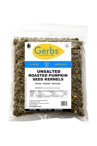 Vista 6 de GERBS - Granos de semillas de calabaza, 8 sabores, de los mejores 14 alimentos libres de alergias alimentarias, no OMG, vegano, Kosher, orgánico