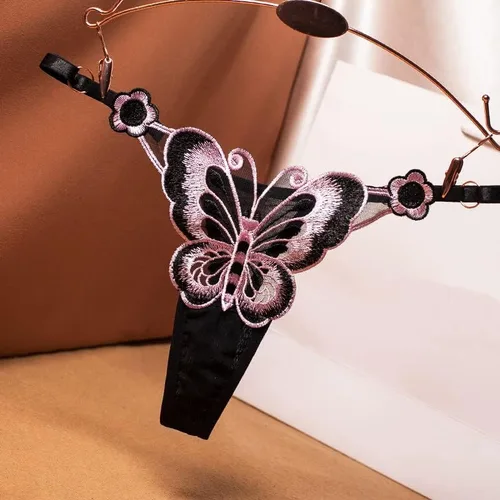 Vista 2 de Tanga sexy para mujer, bragas de cintura ajustable