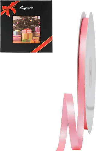 Vista 131 de Cinta de satén verde manzana de doble cara de color sólido de 1/2 pulgada x 25 yardas, cintas perfectas para manualidades, decoración de bodas