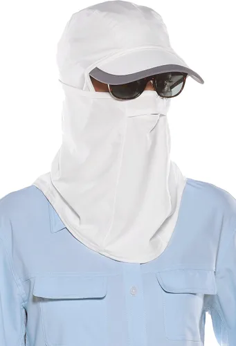 Vista 3 de Coolibar Máscara de pesca Abacos UPF 50+ para hombre y mujer, protección solar