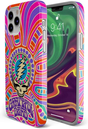 Vista 4 de Funda Casely para iPhone 11 Pro Max Arte del Caos Calavera de Grateful Dead Diseño Clásico Ultra Delgado