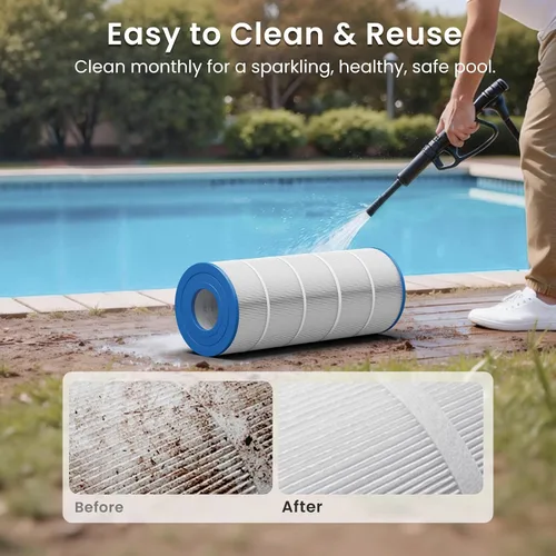 Vista 8 de Future Way Cartucho de filtro de piscina CS150 de repuesto para Jandy CS150, CCX1500RE, reemplazo Jandy R0462300, Pleatco PJANCS150, PXST150, 150