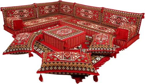Vista 55 de arabicsofa Cojines Majlis de piso tradicionales: asientos modulares Diwan seccionales