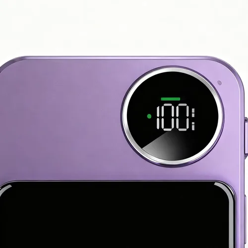 Vista 7 de Almohadilla de carga, magnética inalámbrica para teléfono, banco de carga rápida de 20000 mAh con soporte para dispositivos, función de carga