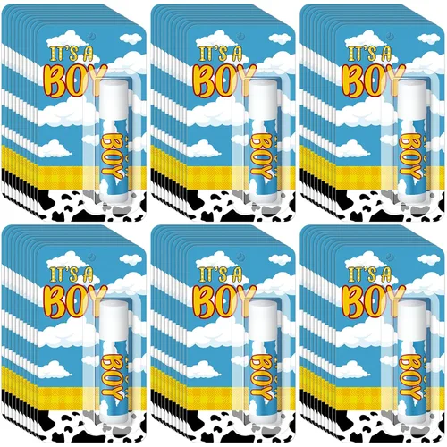 Vista 26 de Paquete de 30 Pequeño Vaquero Baby Shower Juegos Premios Regalos de Fiesta Bálsamos Labiales a Granel Obsequios para Ganadores Adultos Invitados