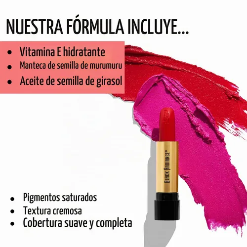Vista 5 de Black Radiance Perfect Tone Lápiz labial, color Bare With Me, 1 tubo Desnudo conmigo