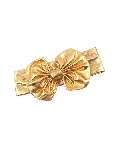 Vista 9 de BBTDIN Diadema turbante bronceadora para bebé BBG38 (2 unidades, dorado y plateado)