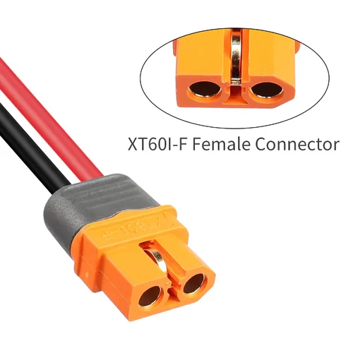 Vista 4 de YACSEJAO Cable de carga solar a XT60i 12AWG 1.5M enchufe solar a conector solar XT60 a XT60i-F Cable de panel solar para estación de energía