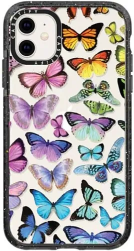 Vista 36 de Funda Impact de CASETiFY para iPhone 11 - Tiempo A Solas de Esther Kim - Negro Claro
