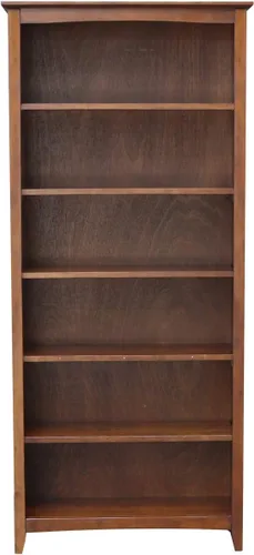 Vista 19 de Estantería Shaker de madera maciza, 36" de alto, color blanco