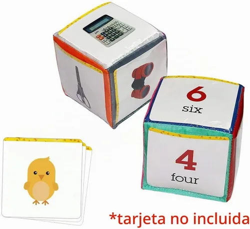 Vista 3 de EAMAY Juego de 2 cubos de bolsillo para aprender, a partir de 3 años.