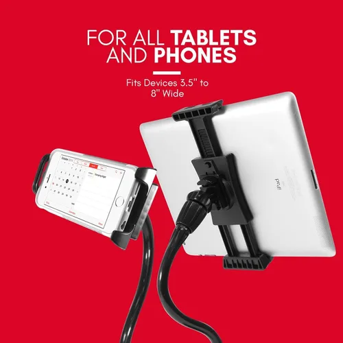 Vista 4 de Macally Soporte para tablet para automóvil, diseño resistente y ajustable, soporte para tableta para portavasos de automóvil, compatible con iPad