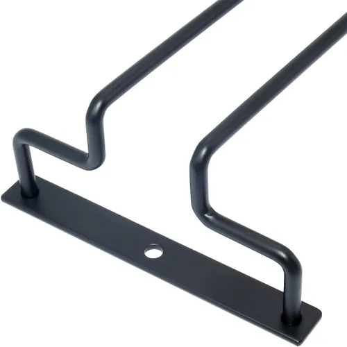 Vista 5 de Estante para copas de vino de 10.82 pulgadas para debajo del gabinete, soporte para copas de vino, soporte para almacenamiento de gafas, organizador