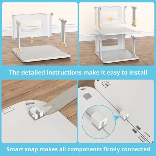 Vista 6 de ZOINLIY Organizador de zapatos apilable para armario, zapatero pequeño para entrada, dormitorio, dormitorio, estante de zapatos independiente, cubo