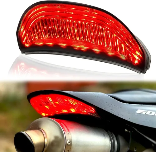 Vista 9 de JMTBNO Luz Trasera de Freno de Moto con Señales de Giro LED Compatible con Yamaha YZF R3 R25 Y15ZR MT07 FZ07 LC150