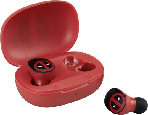 Vista 7 de Deadpool - Auriculares inalámbricos con micrófono, auriculares Bluetooth con estuche de carga
