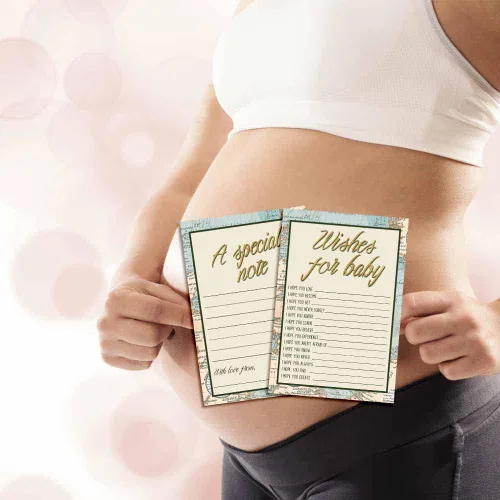 Vista 5 de Amanda Creation Adventure Awaits Baby Wishes Cards 20, 4 x 6 pulgadas, gran recuerdo y actividad divertida para baby showers, deseos para recuerdos