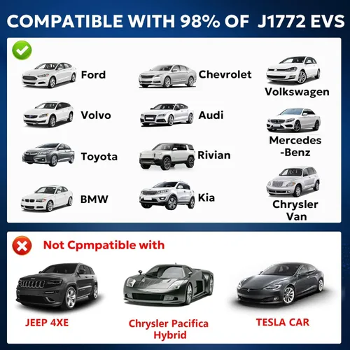 Vista 3 de Adaptador NACS a J1772, adaptador de carga de EV J1772 máximo de 80 amperios 250 V J1772 para cargador Tesla, compatible con conector de pared