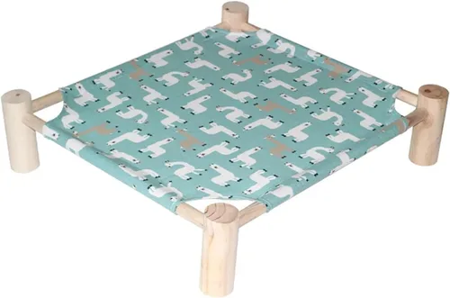 Vista 10 de Cat Bed House Outdoor Universal Pet Removable Breathable Hammocks for Small Dog Durable Wood Frame Canvas Beds(CW005-1)