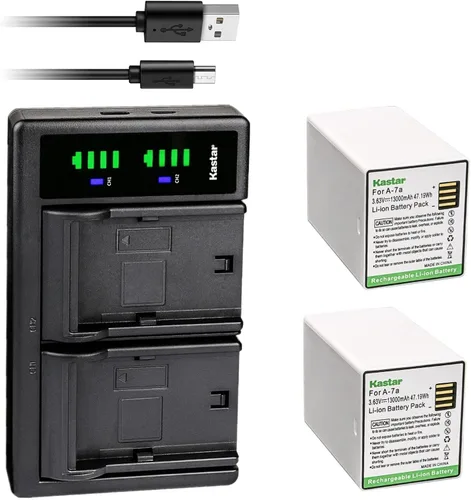 Vista 5 de Kastar LTD2 - Cargador de batería USB compatible con cámara Arlo Pro 3 XL VMC4040P, cámara de reflector Pro 3 VMA5410-10000S, VMA5600
