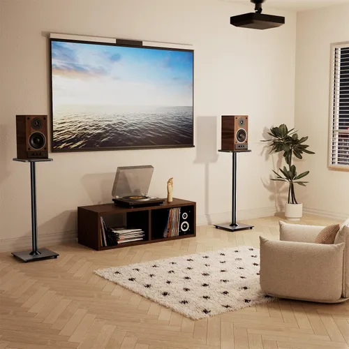 Vista 6 de ELIVED Par de Soportes Universales para Altavoces, Soportes de Estantería de 31 Pulgadas de Altura para Altavoces Satélite Grandes hasta 10 kg