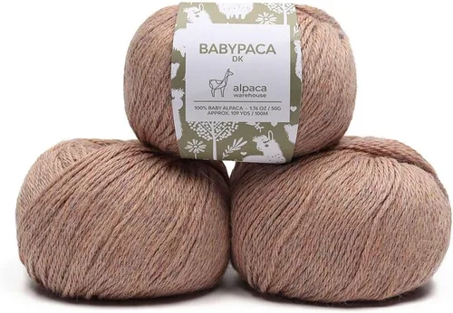 Vista 62 de Juego de 6 madejas de 100% lana de alpaca bebé (10.58 oz) de peso DK, fabricadas en Perú, celestial suave y perfecto para tejer y hacer ganchillo