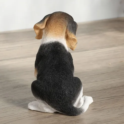Vista 6 de Veronese Design Figura pintada a mano de resina Beagle de 3 7/8 pulgadas