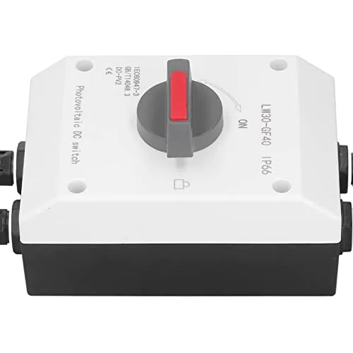 Vista 9 de Interruptor de desconexión rápida solar fotovoltaica CC 1500 V 32 A, disyuntor miniatura de CC IP66, caja combinada solar para sistema de paneles