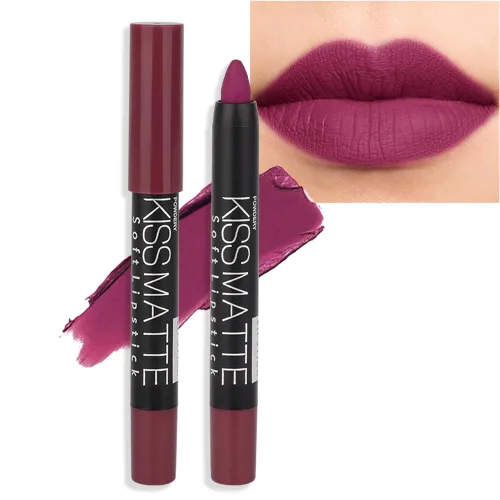 Vista 21 de BINGBRUSH Lápiz labial mate de larga duración, tinte de delineador de 01
