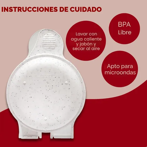 Vista 5 de Good Living Molde para magdalenas de huevos para microondas, sándwiches de desayuno rápido de 1 minuto, antiadherente, sin BPA y apto