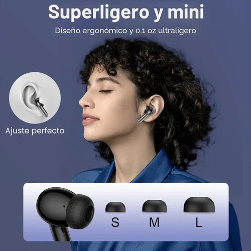 Vista 6 de Samsung - Auriculares inalámbricos Bluetooth para Samsung Galaxy A17 A16 A36 S26 S25 Ultra S24 S23 S22 Bluetooth 5.3 Auriculares con micrófono