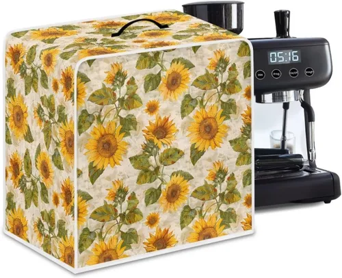 Vista 61 de DISNIMO Cubierta antipolvo para cafetera de mariposa azul, fundas para máquina de hacer café de cocina con mango superior, cubierta