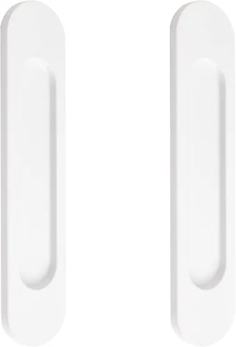 Vista 13 de MOROBOR Tiradores de puerta corredera ovalados autoadhesivos de 7.087 in, 2 manijas de aleación de aluminio sin perforaciones para puertas Bronce