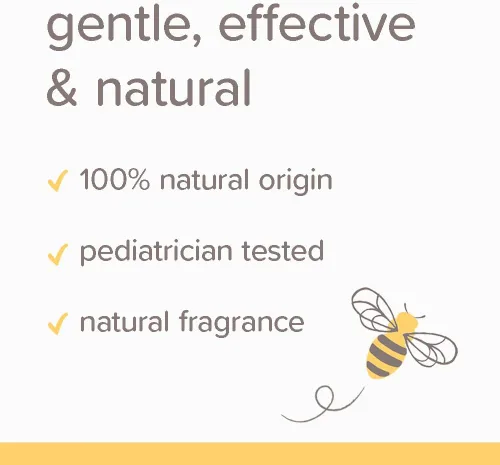 Vista 4 de Burt's Bees Baby Champú y lavado Limpiador suave para cabello y cuerpo sin lágrimas Probado por pediatras Original 8.0 fl oz