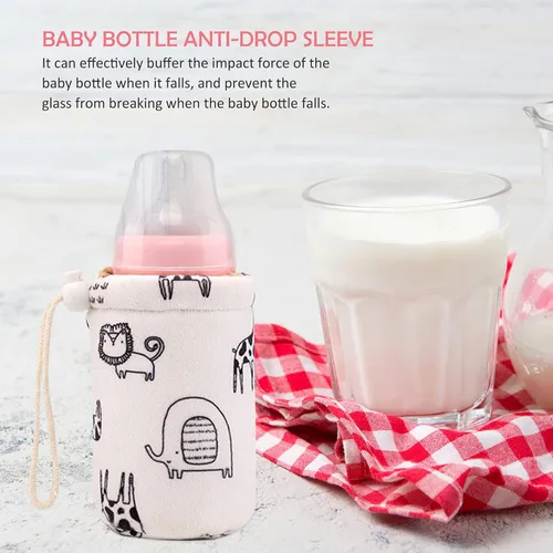 Vista 4 de Healifty Fundas para biberones de bebé, cubierta de biberón, funda aislante para mantener caliente titular de 8.1 fl oz