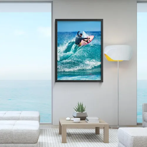 Vista 2 de cuesr Impresiones en lienzo con tu foto, arte de pared en lienzo personalizado (6 x 8 pulgadas), imágenes de lienzo personalizadas, regalos