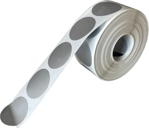 Vista 8 de Mr- Label - 1000 calcomanías redondas de rascar de 1 pulgada - Calcomanías de bricolaje para revelación de género Programas de recompensas Dorado