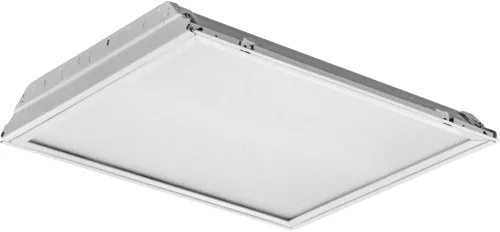 Vista 8 de Lithonia Lighting Luz LED Troffer con lente de 2 x 2, luz LED empotrada de techo con lente prismática para techos de rejilla, 120 voltios, 4000 K