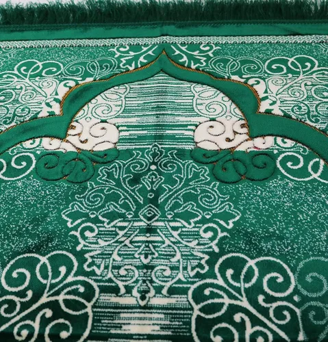 Vista 7 de Modefa Alfombra de oración islámica turca, alfombra de oración Janamaz de terciopelo suave, tapete de oración musulmana para hombres y mujeres