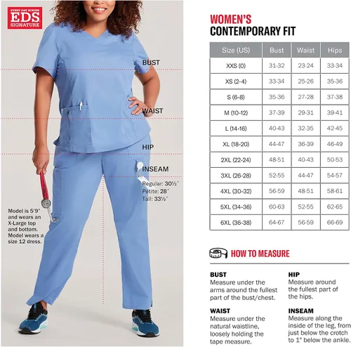 Vista 2 de Dickies EDS Signature - Camiseta para mujer con cuello en V 85906