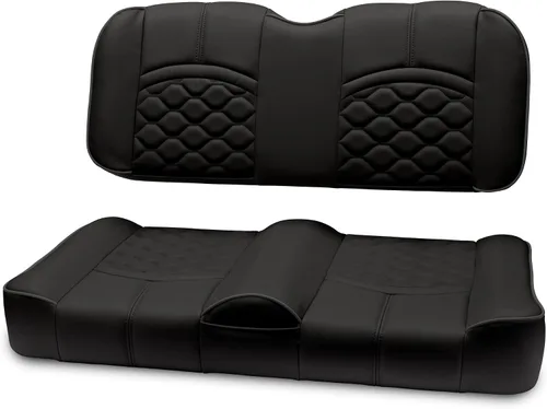Vista 11 de MODZ® FS1 Custom Golf Cart Asiento Delantero para Yamaha Drive2 - [2017-Up] - [Añadir $40] - Base Negra - Patrón Cobra