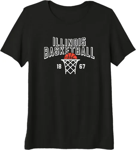 Vista 5 de Camiseta premium 1867 de la Universidad de Illinois Fighting Illini Basketball