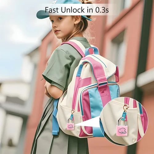 Vista 5 de UMIKSMART - Candado inteligente de huellas dactilares, combinación de candado sin llave con carga USB, impermeable para bicicleta, casillero